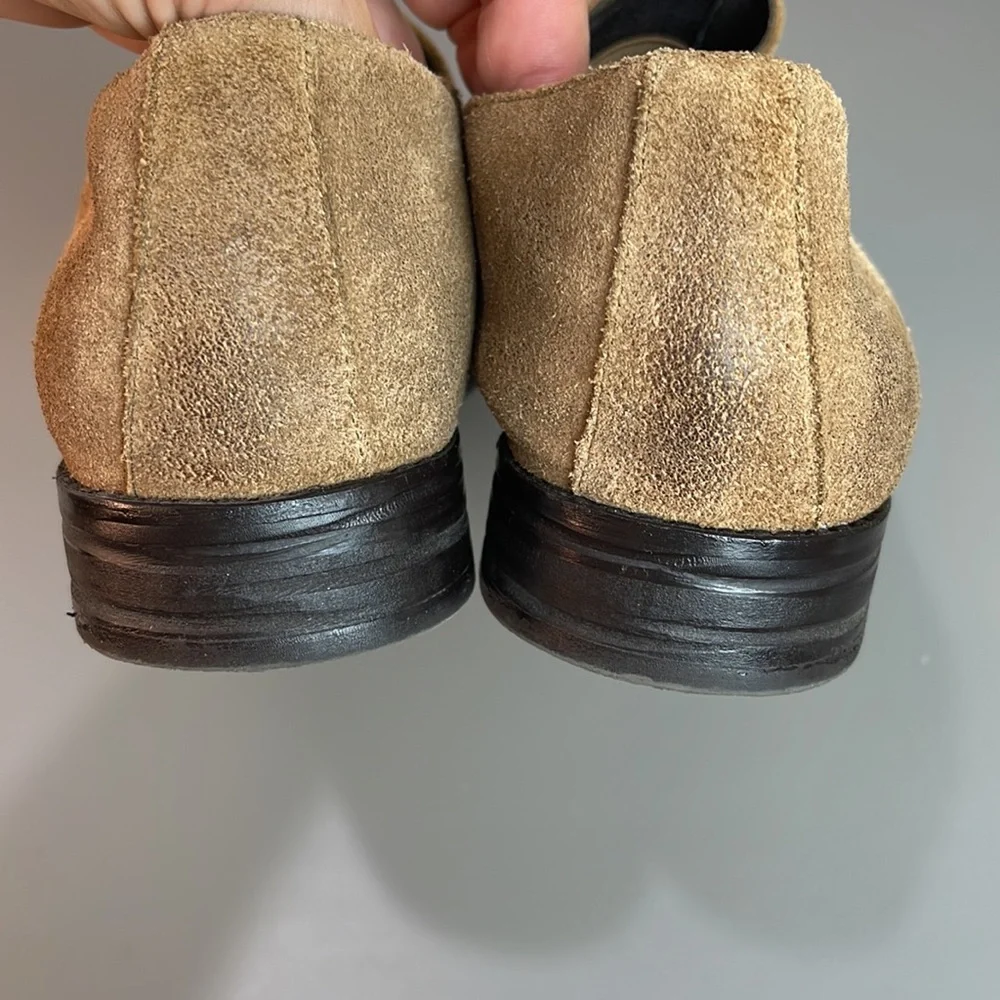 EILEEN FISHER ALE SS CHESTNUT SUEDE ANKLE BOOTS 9.5